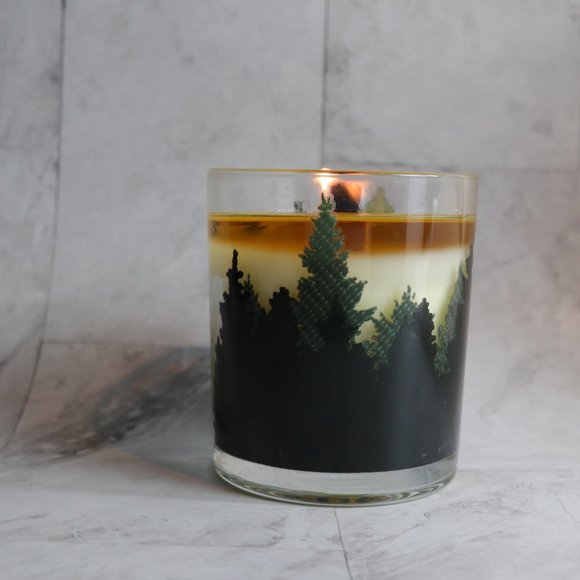 Color Changing! Fresh Pine Trees ThermoH Logo Candle - Sunkiss Unlimited - Picture 4 of 8